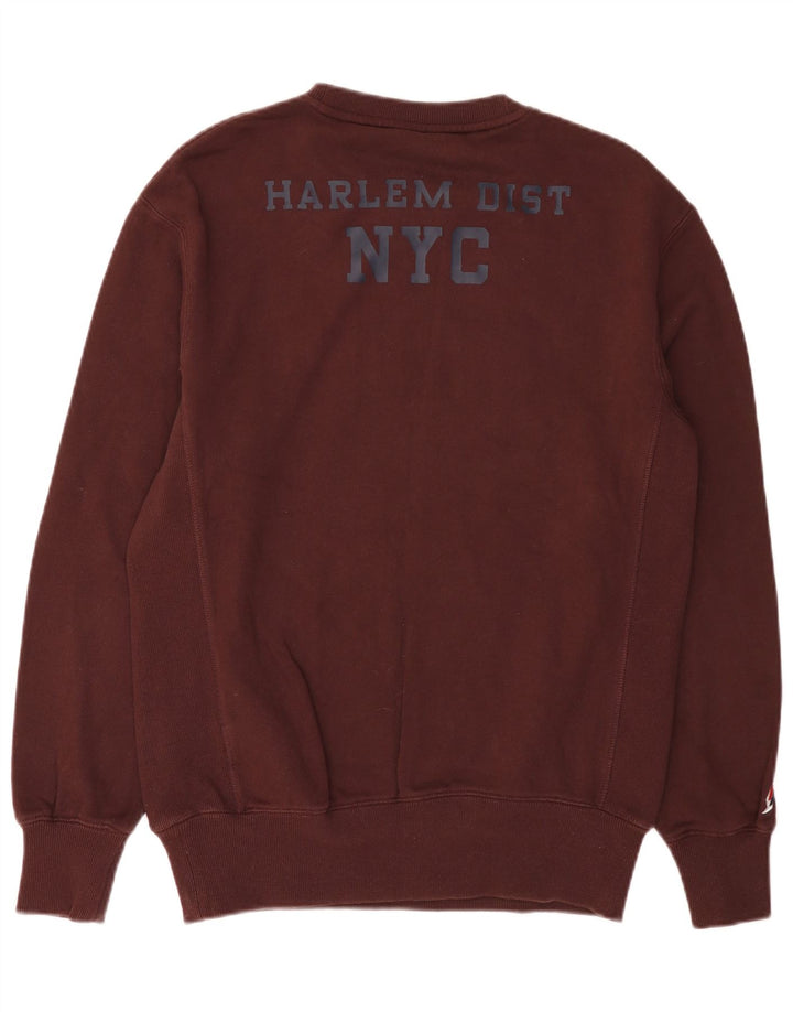 Ανδρικό γραφικό φούτερ Superdry Jumper Μεσαίο καφέ βαμβακερό