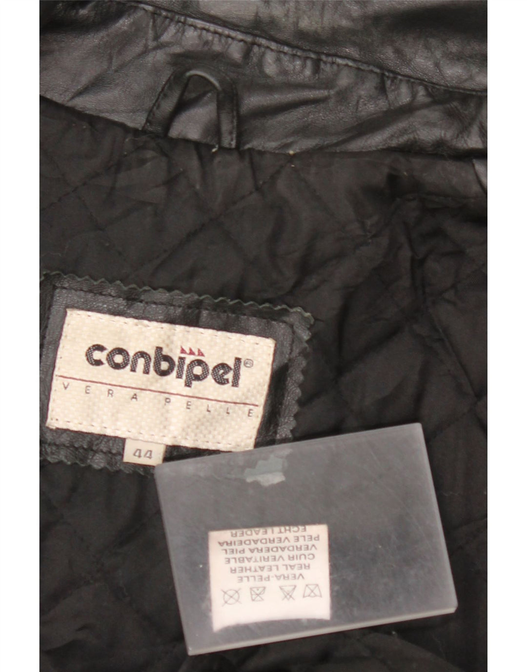 CONBIPEL Ανδρικό Δερμάτινο Μπουφάν IT 44 XS Μαύρο Δερμάτινο