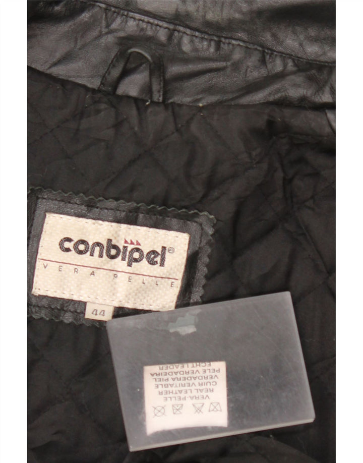 CONBIPEL Ανδρικό Δερμάτινο Μπουφάν IT 44 XS Μαύρο Δερμάτινο