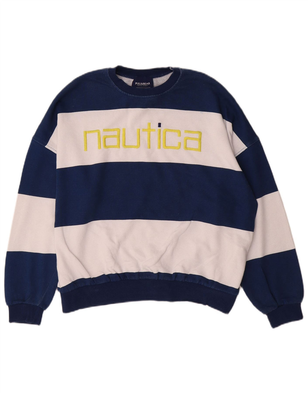 NAUTICA Γυναικεία φούτερ μεγάλου μεγέθους Jumper UK 10 Small Navy Blue ριγέ