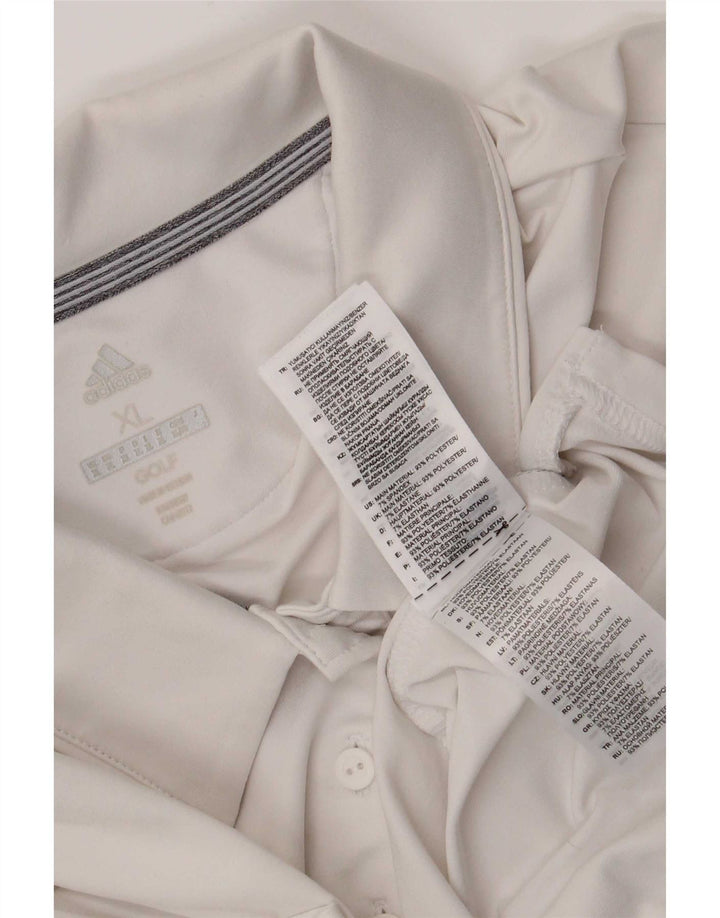 Adidas Γυναικείο Πόλο Μπλουζάκι UK 18 XL Λευκό Πολυεστέρας