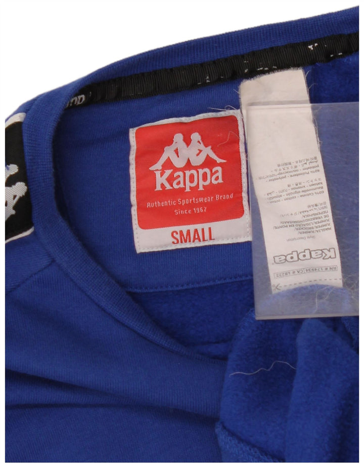 Ανδρικό γραφικό φούτερ KAPPA Jumper Small Blue Colourblock Βαμβακερό