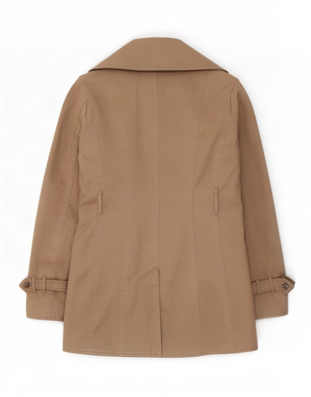 Massimo Dutti Γυναικεία καμπαρντίνα UK 14 Βαμβακερό μεσαίο μπεζ