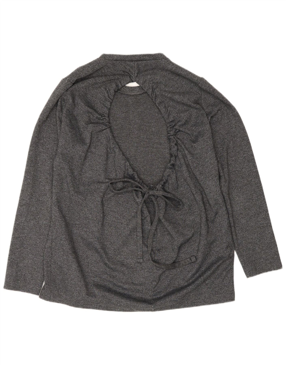 Zara Γυναικεία Μακρυμάνικη Μπλούζα Oversized Μπλούζα UK 10 Small Grey