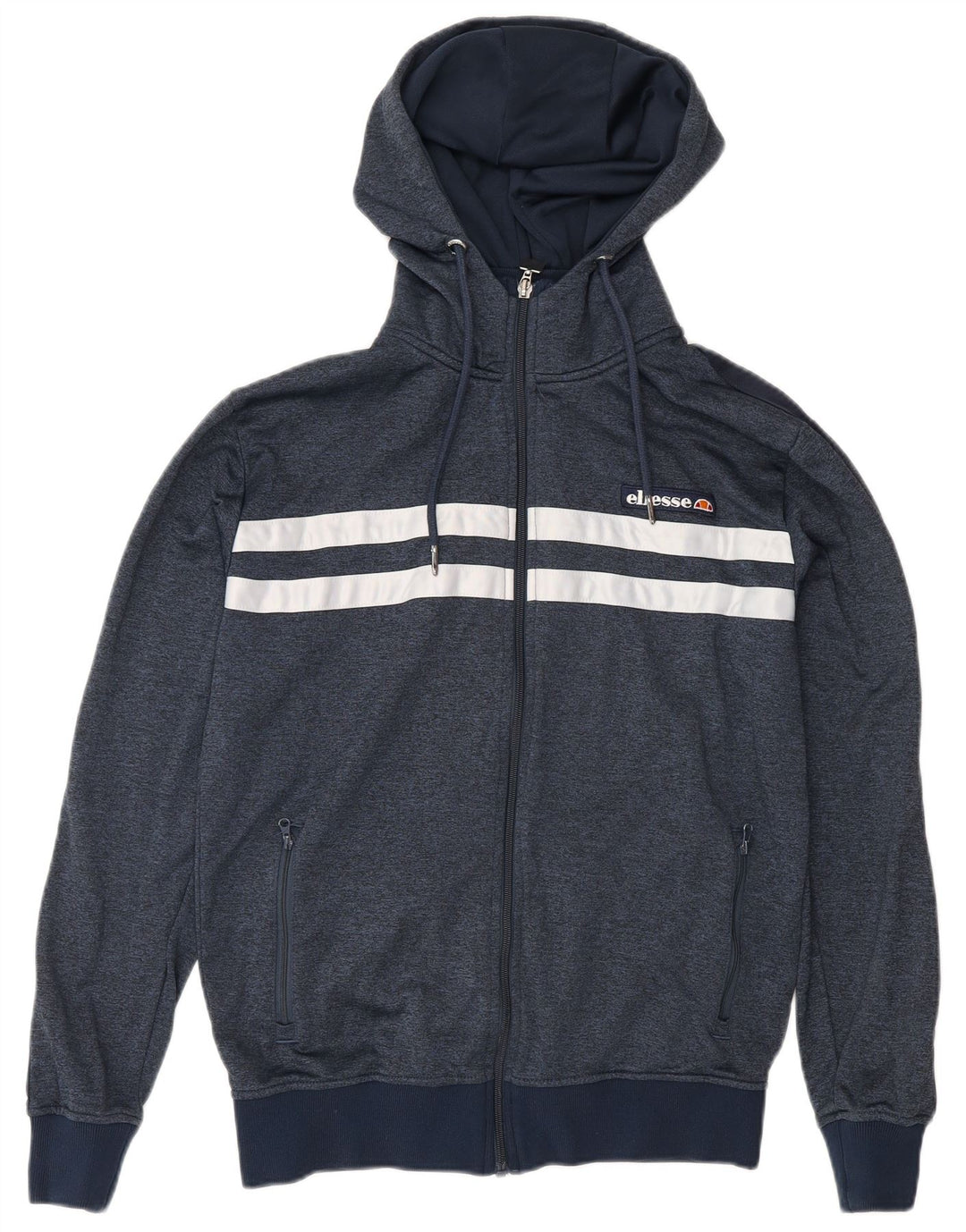 Ανδρικό πουλόβερ με κουκούλα με φερμουάρ Ellesse Small Navy Blue Colourblock