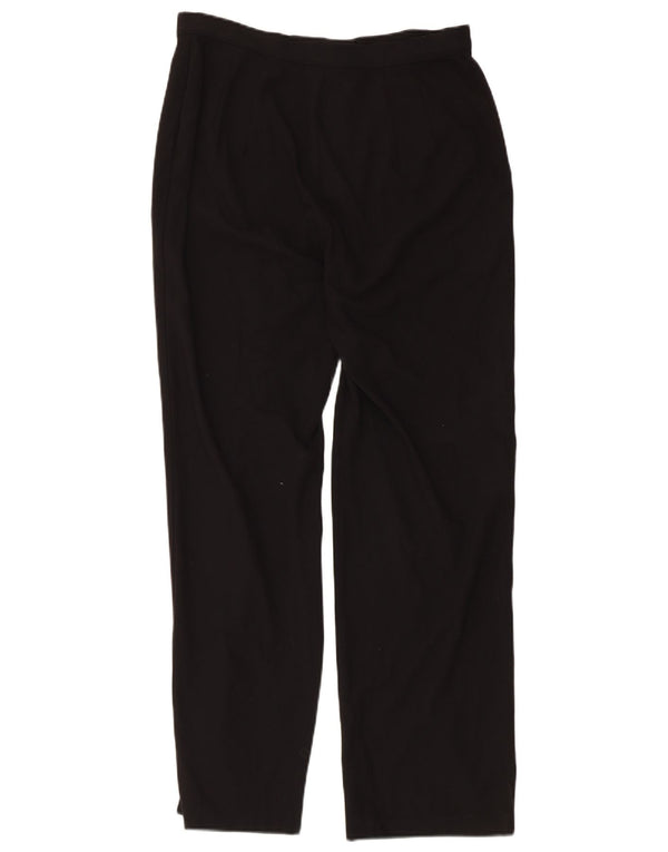 Marks & Spencer Womens Straight Suit Trousers UK 14 Medium W30 L29 Black