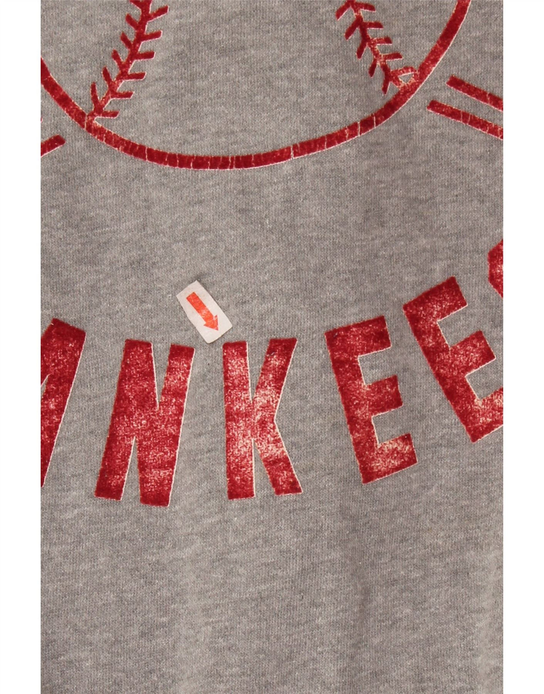 MAJESTIC Γυναικείο πουλόβερ New York Yankees Zip Hoodie UK 14 Medium Grey