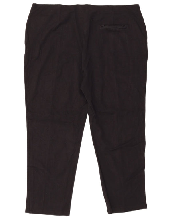 MARKS & SPENCER Γυναικείο Slim Suit Παντελόνι UK 22 3XL W42 L28 Μαύρο βισκόζη