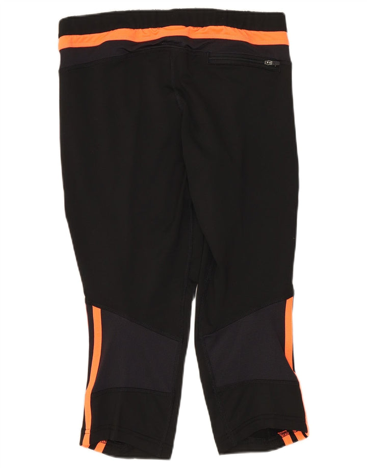 Adidas Γυναικεία κολάν Capri UK 14 Medium Black Colourblock Polyester