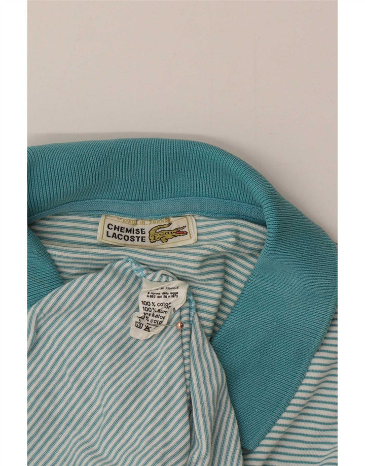 Ανδρικό πουκάμισο πόλο Lacoste, Βαμβακερό μεσαίο μπλε ριγέ