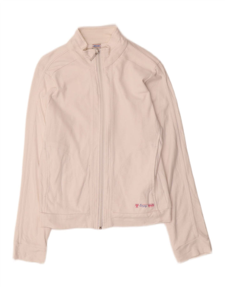Brugi Γυναικεία αθλητική φόρμα Top Jacket UK 10 Small White Cotton