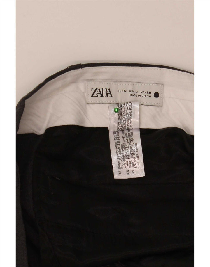 Zara Ανδρικό ίσιο casual παντελόνι Medium W32 L29 Grey Polyester