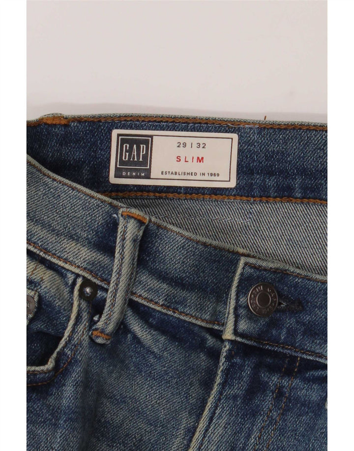 Ανδρικό τζιν Gap Slim W29 L32 Μπλε βαμβακερό