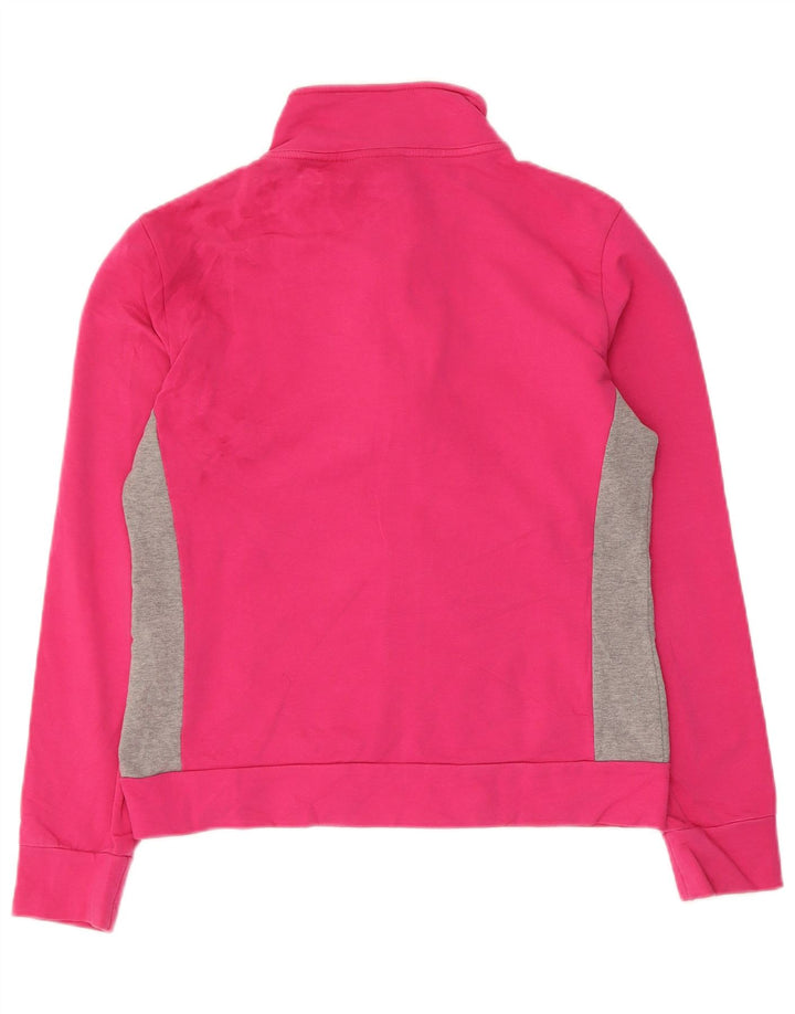 Γυναικεία αθλητική φόρμα ELLESSE Top Jacket UK 12 Μέτριο ροζ χρώματος βαμβακερό