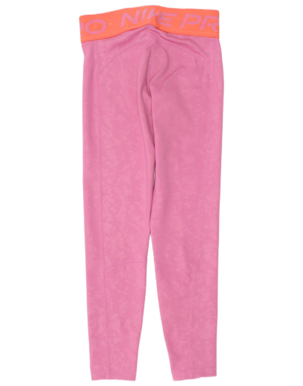 Γραφικό κολάν Nike Girls Dri Fit 5-6 ετών XS Pink Camouflage Polyester