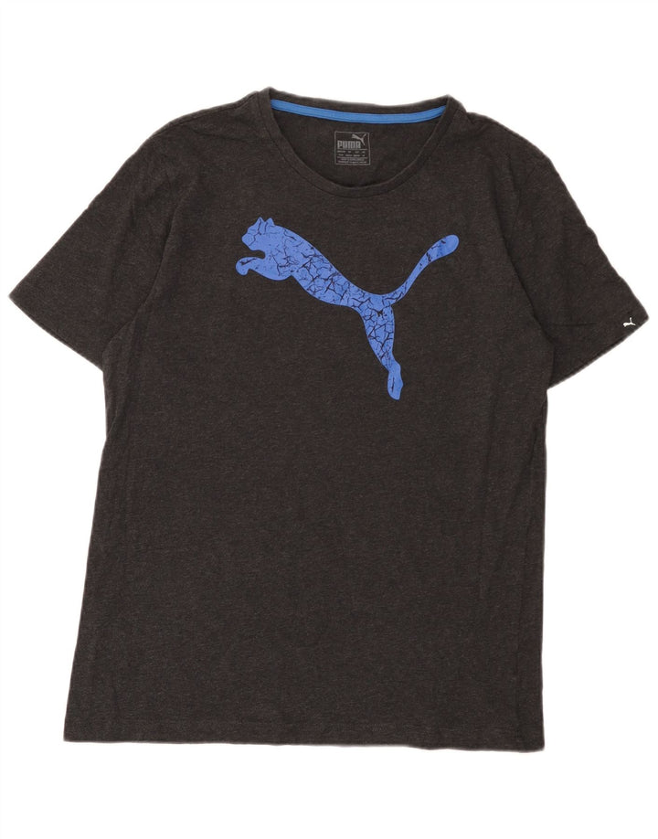 Ανδρικό γραφικό μπλουζάκι Puma Top Medium Grey