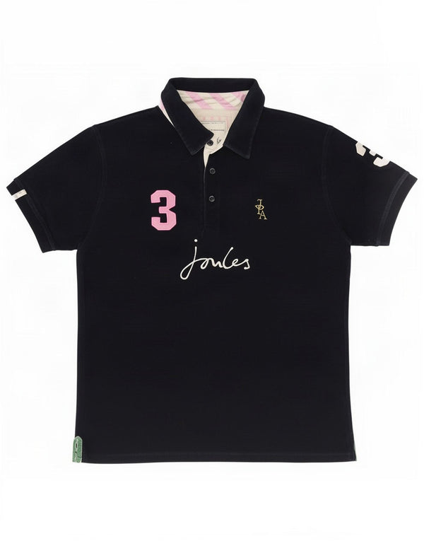 Γυναικείο Joules Graphic Polo πουκάμισο UK 18 XL Navy Blue Cotton