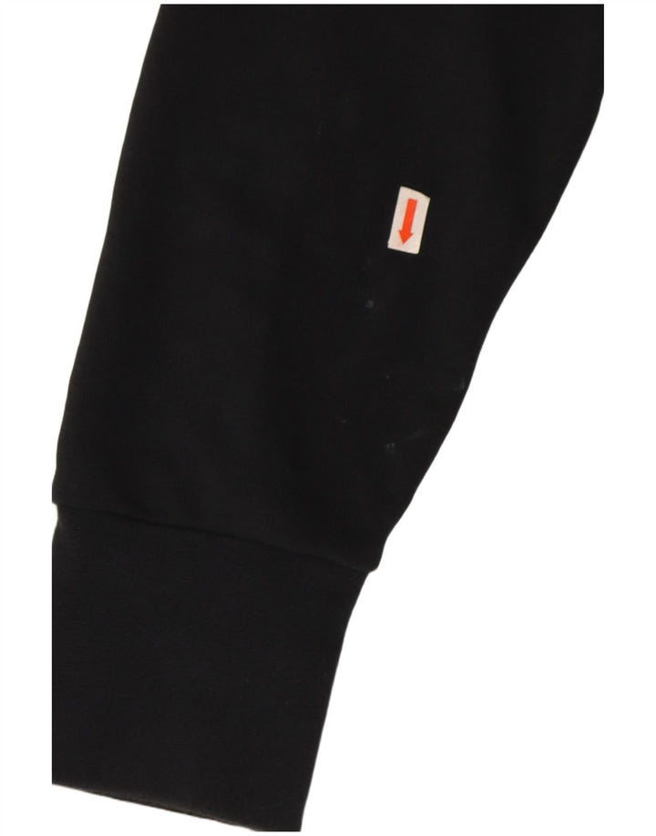 Γυναικείο φούτερ Nike Crop με γραφικό μεγάλο μέγεθος Jumper UK 10 Small Black