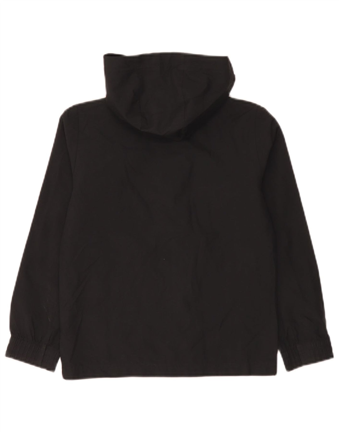 Adidas Boys Hooded Rain Jacket 7-8 Years Black Polyester