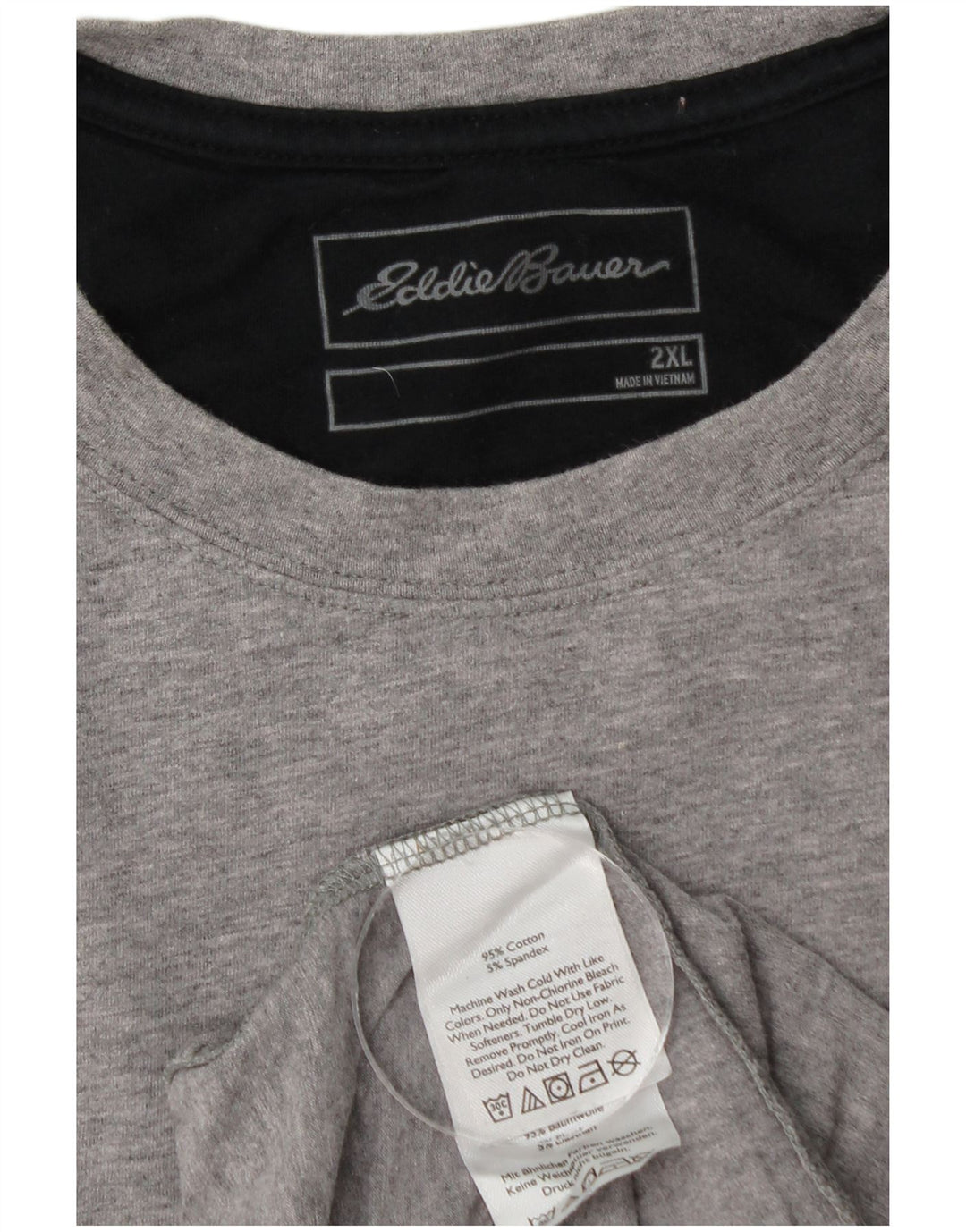 EDDIE BAUER Ανδρικό T-Shirt Top 2XL Γκρι βαμβακερό