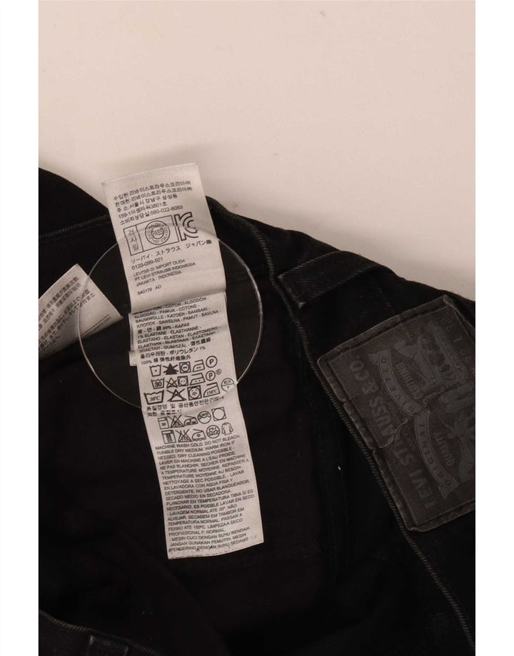 Levi's Mens 511 Slim Jeans W32 L32 Μαύρο βαμβακερό