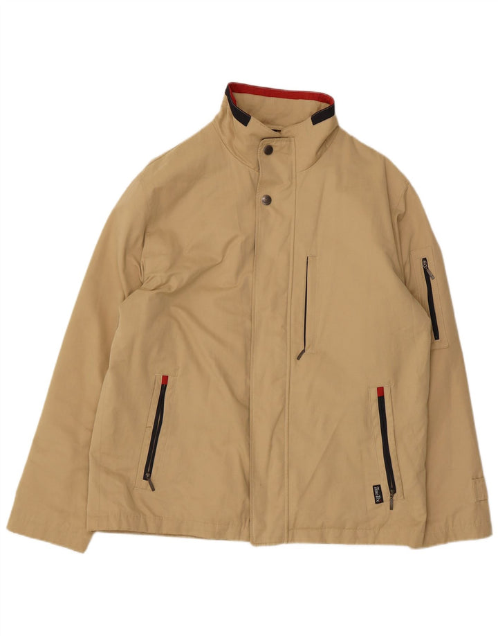 Douglas Mens Utility Jacket UK 40 Large Beige Cotton