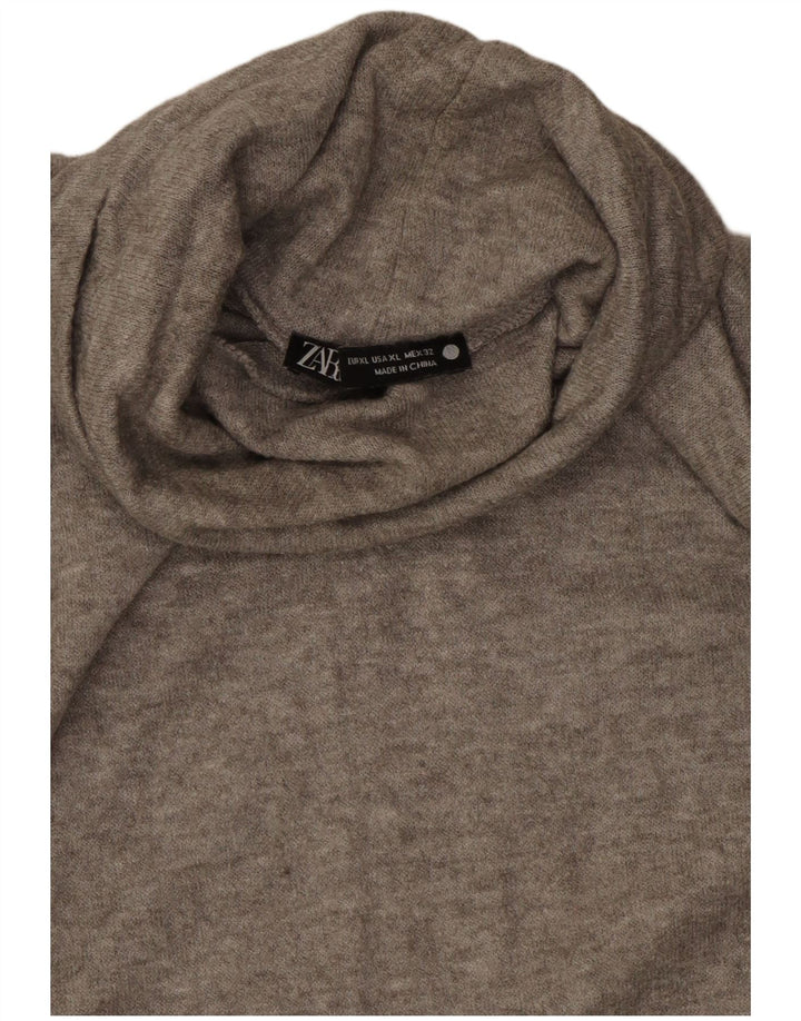 Zara γυναικείο τοπ μακρυμάνικο UK 18 XL Γκρι