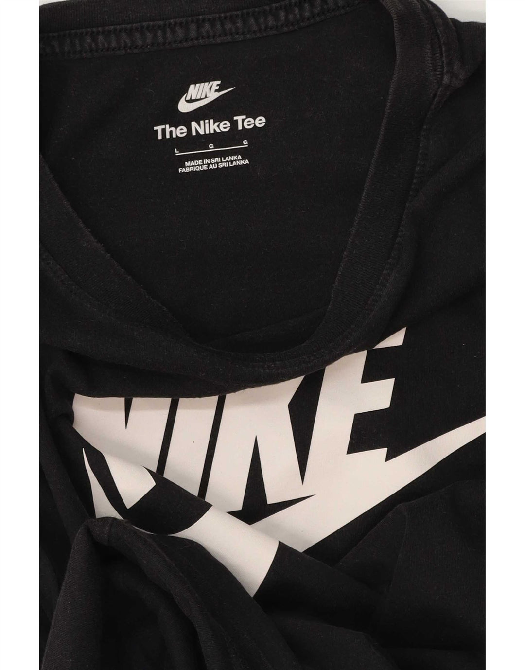 Ανδρικό γραφικό μπλουζάκι Nike, μαύρο μεγάλο