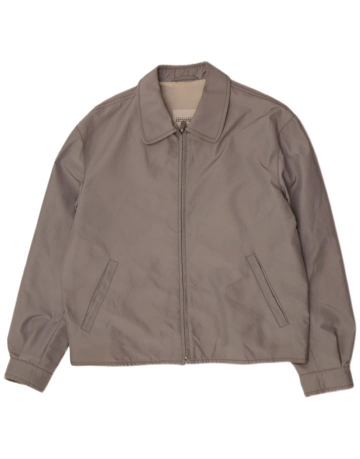 Ανδρικό μπουφάν Trussardi Bomber IT 52 XL Gray Polyester Classic