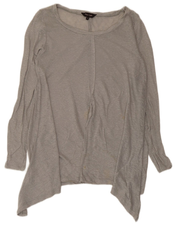 Φάση Οκτώ Γυναικείο Ασύμμετρο Τοπ UK 10 Small Grey