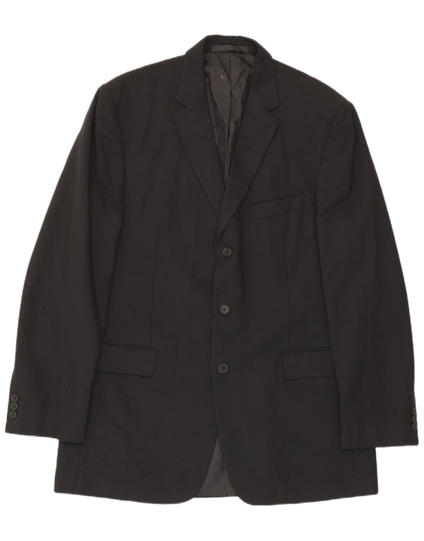 Marks & Spencer Ανδρικό σακάκι blazer 3 κουμπιών UK 40 μεγάλο μαύρο