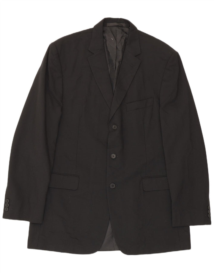 Marks & Spencer Ανδρικό σακάκι blazer 3 κουμπιών UK 40 μεγάλο μαύρο