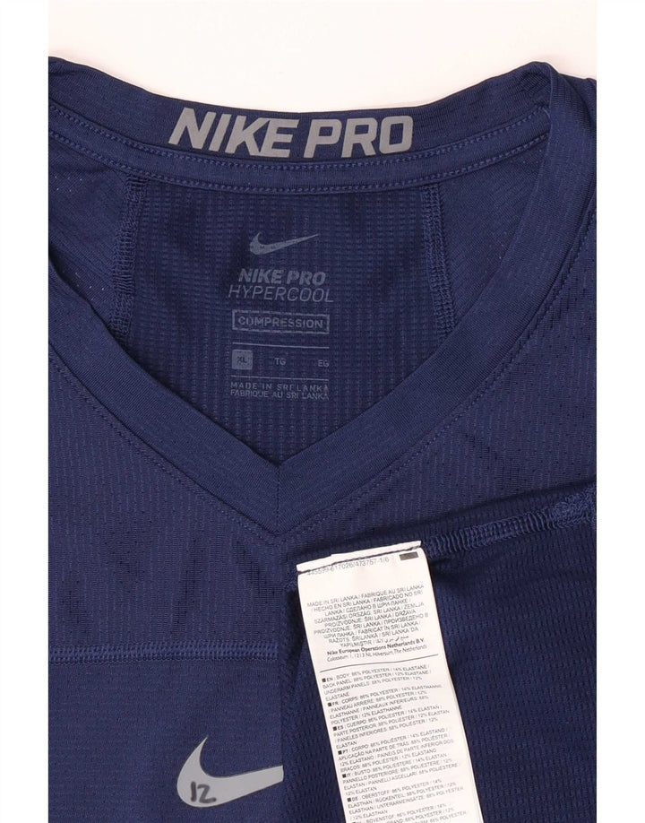 Ανδρικό Nike Dri Fit Μακρυμάνικο XL Navy Blue Polyester