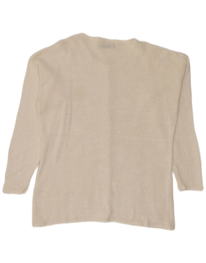 Γυναικεία ζακέτα Paramour One Size White Floral Ramie