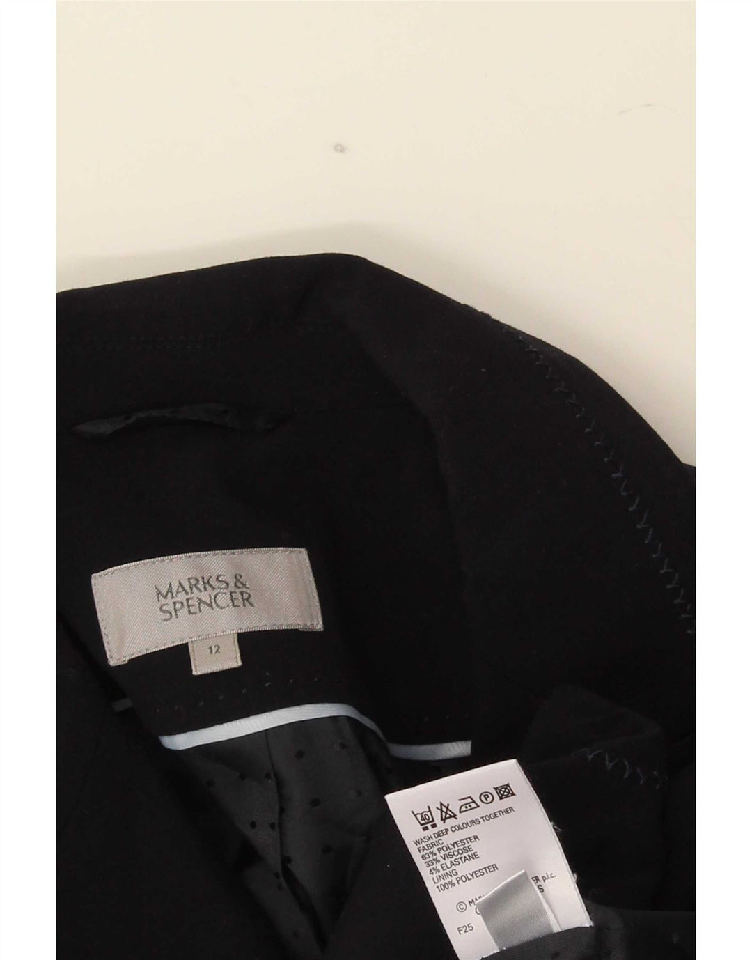 Marks & Spencer Γυναικείο Μπουφάν Blazer 1 Κουμπιού UK 12 Medium Navy Blue