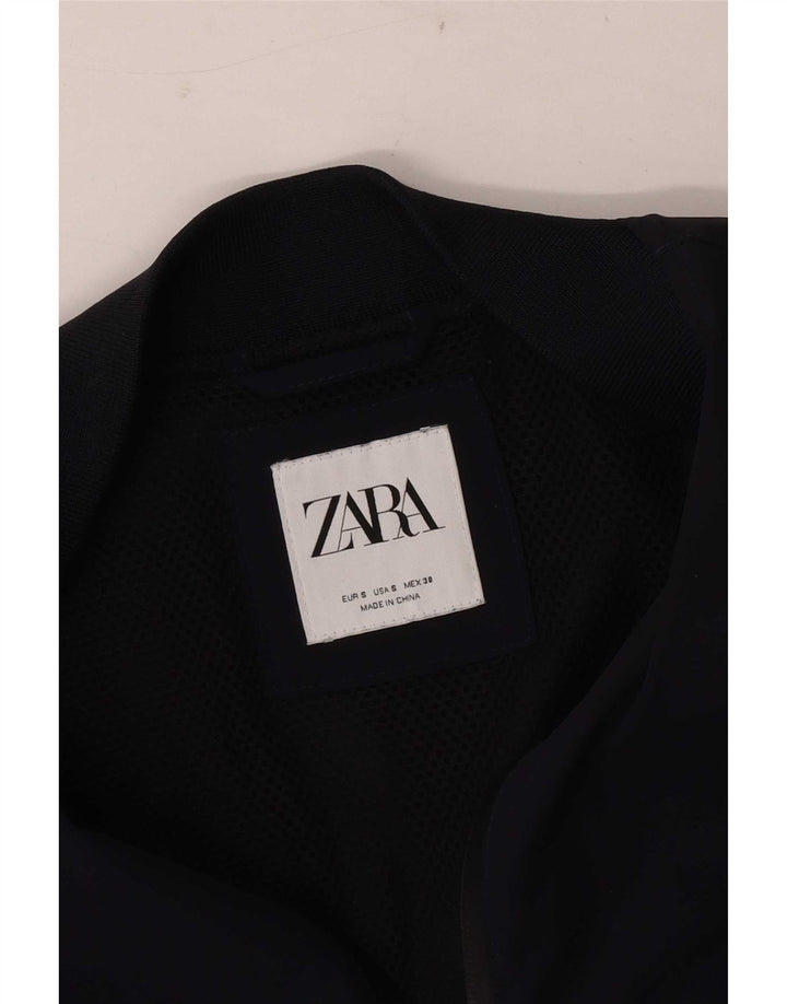 Zara Ανδρικό Bomber Jacket UK 36 Small Navy Blue