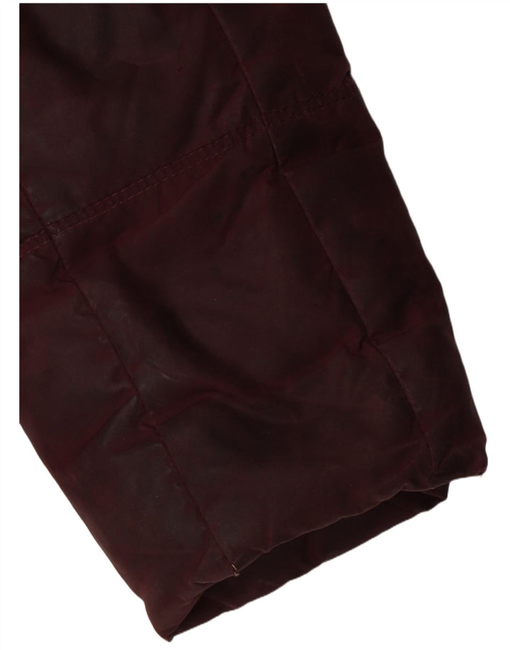 Tommy Hilfiger Γυναικείο μπουφάν με κουκούλα UK 10 Small Burgundy Polyester