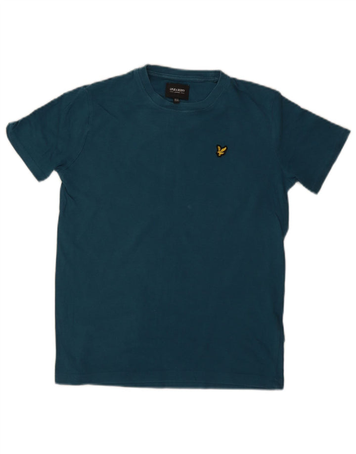 Lyle & Scott Boys T-Shirt Top 10-11 Years Blue Cotton