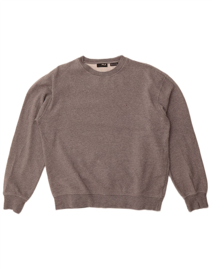 Ανδρικό φούτερ Fila Jumper Μεσαίο γκρι βαμβακερό