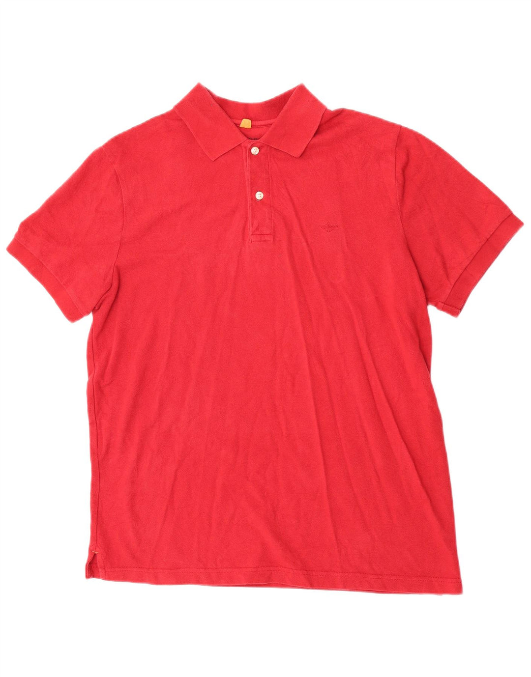 Ανδρικό πουκάμισο Polo Dockers Μεσαίο κόκκινο βαμβακερό