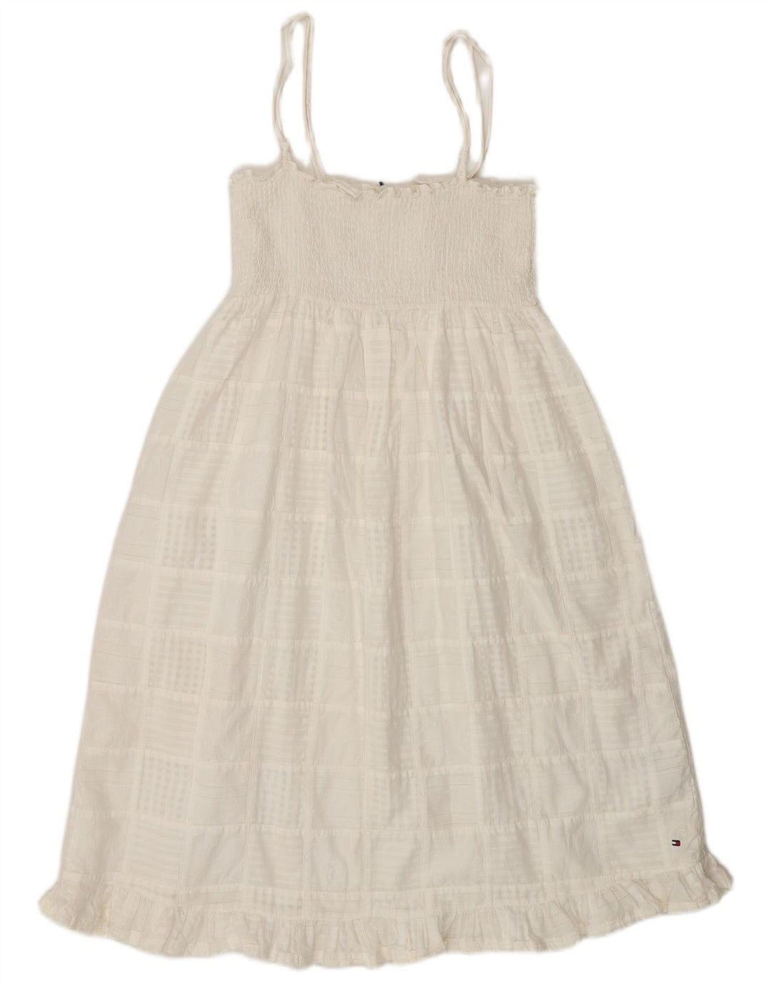 Tommy Hilfiger Γυναικείο Sundress UK 8 Small White Check Cotton