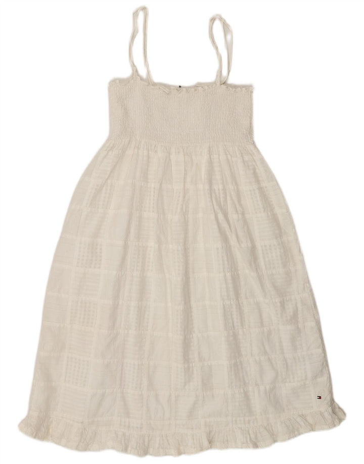 Tommy Hilfiger Γυναικείο Sundress UK 8 Small White Check Cotton