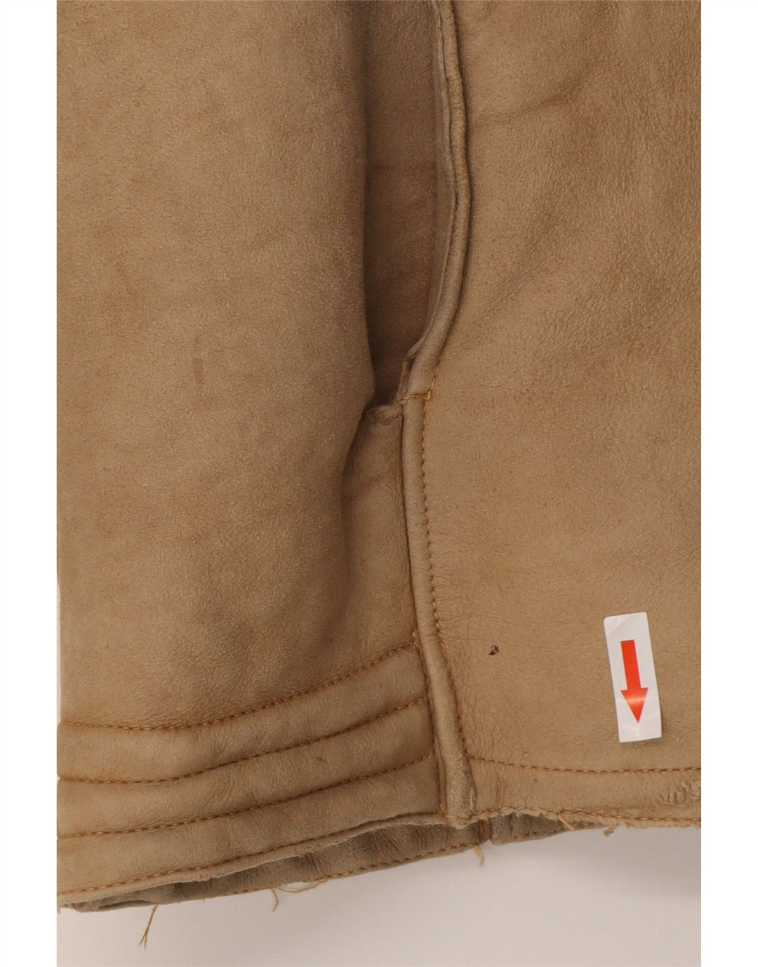Vintage Ανδρικό Shearling Jacket UK 38 Medium Brown