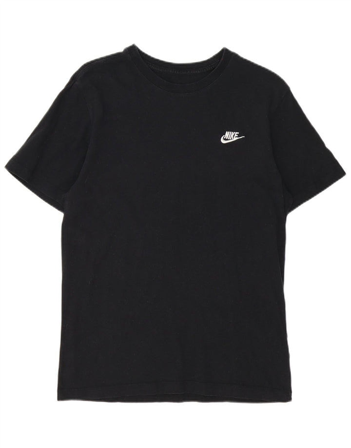 Ανδρικό μπλουζάκι Nike, μικρό μαύρο βαμβακερό