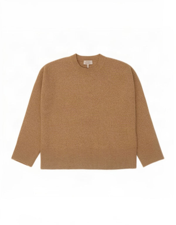 & Other Stories Γυναικείο πουλόβερ με λαιμόκοψη UK 14 Medium Beige