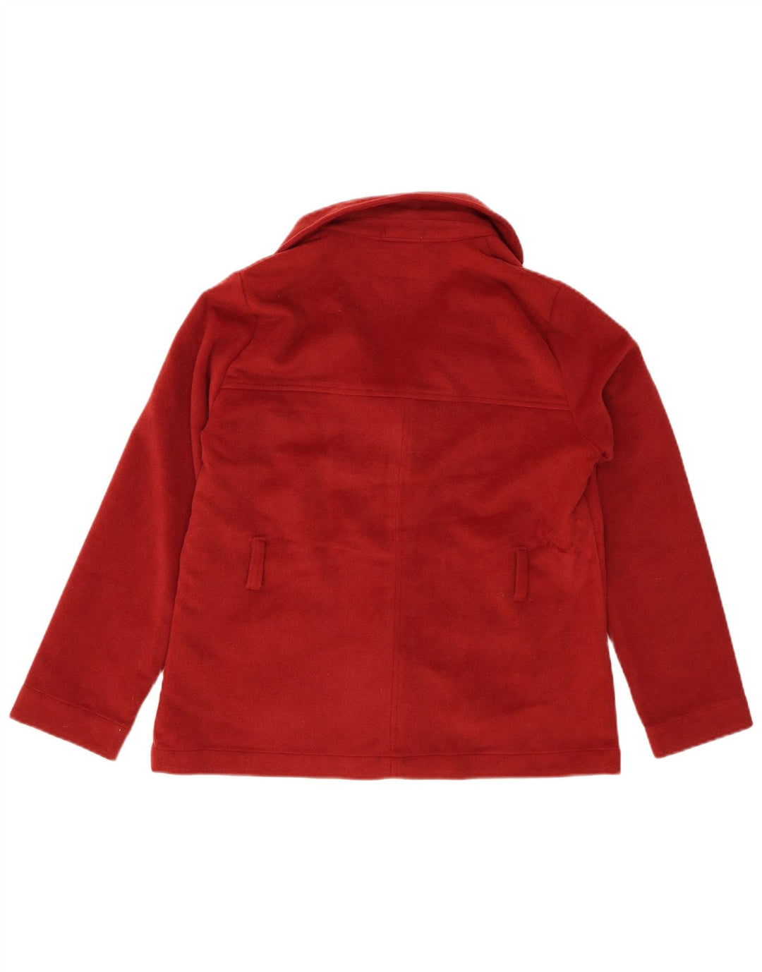 VINTAGE Womens 3 Button Blazer Jacket UK 14 Medium Red Polyester