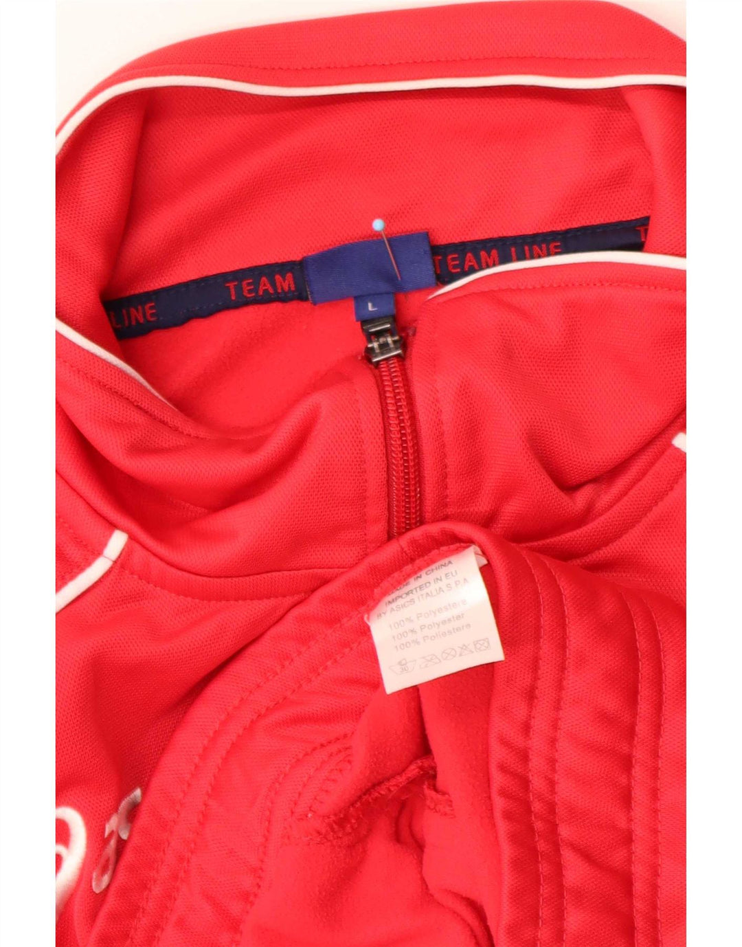 Ανδρική αθλητική φόρμα γραφικών Asics Top Jacket μεγάλο κόκκινο πολυεστέρα