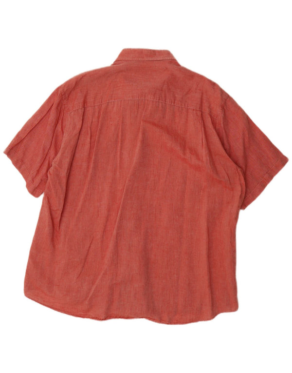 Ανδρικό κοντομάνικο πουκάμισο LACOSTE 46 2XL Κόκκινο