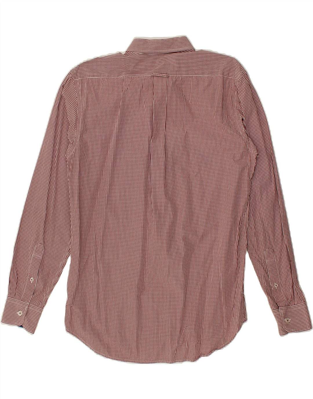 U.S. POLO ASSN. Mens Shirt Large Maroon Gingham Cotton Vintage U.S. Polo Assn. and Second-Hand U.S. Polo Assn. from Messina Hembry 