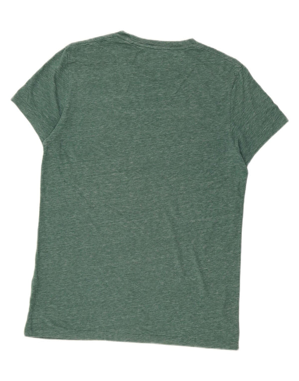 Jack Wills Mens T-Shirt Top Medium Green Flecked Cotton
